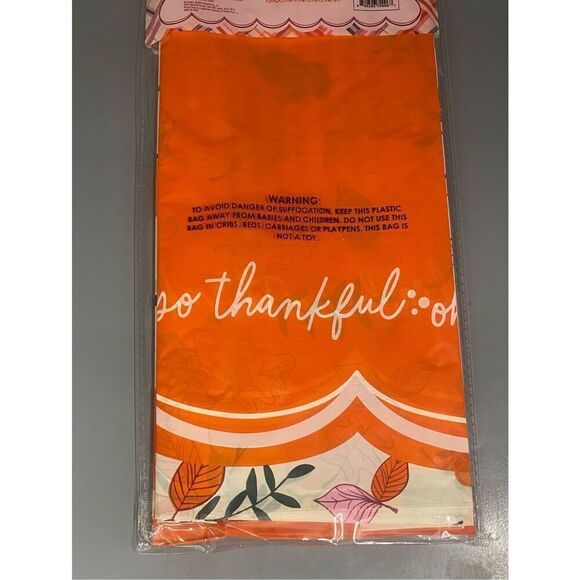 Packed Party Harvest Good Times 84" x 54" Disposable Tablecloth 2pk Thanksgiving - Picture 2 of 3